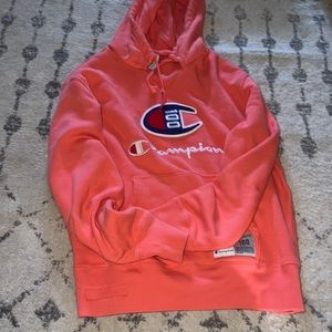 Coral champion sweatshirt